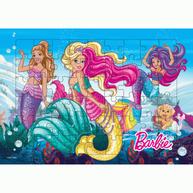 จิ๊กซอว์ Barbie 54 ชิ้น Mermaid